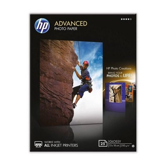 HP Q8696A Fotópapír, tintasugaras, 13x18, 250g, fényes