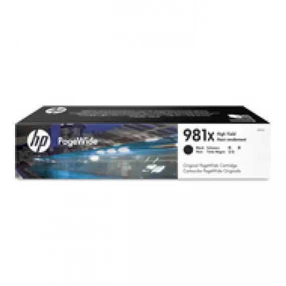 HP L0R12A No.981X fekete tintapatron 11k (eredeti)