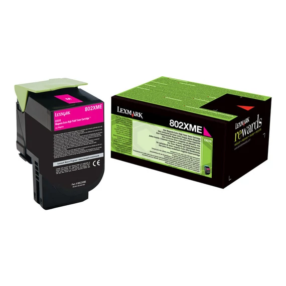 Lexmark 802XME Extra High magenta toner (eredeti)