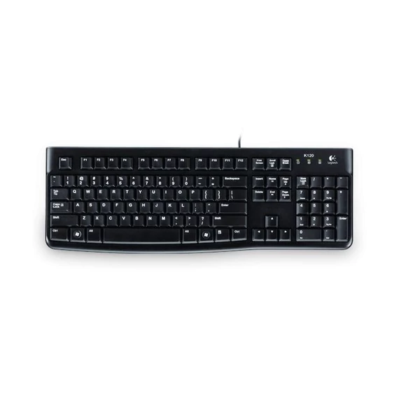 Logitech K120 USB billentyűzet Black GER OEM