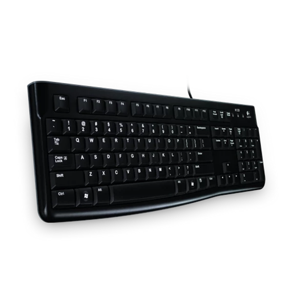 Logitech K120 USB billentyűzet Black US