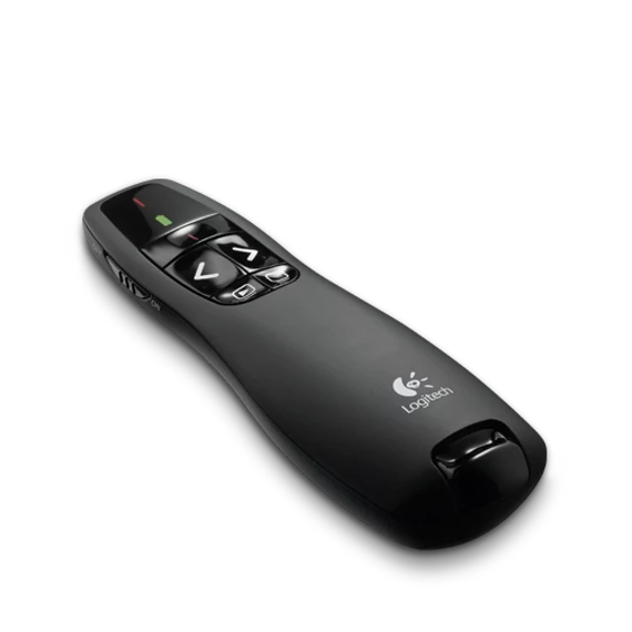 Logitech R400 Laser Presentation Remote Red Laser Black