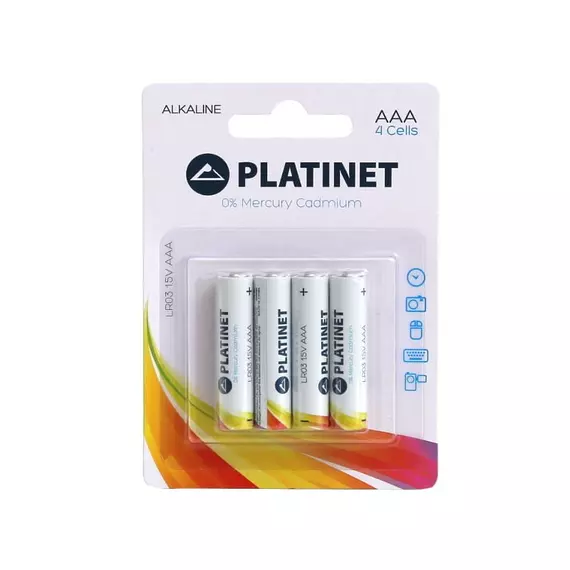 Platinet AAA Alkáli Elem 4db/csomag