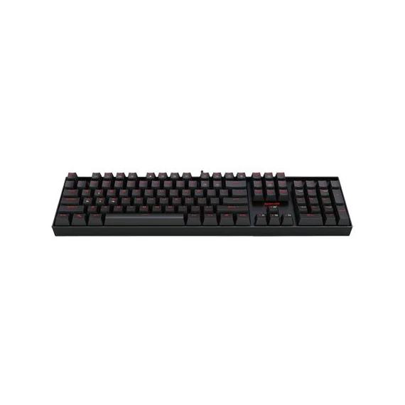 Redragon Mitra Red Backlit Mechanical Keyboard Brown Switches Black HU