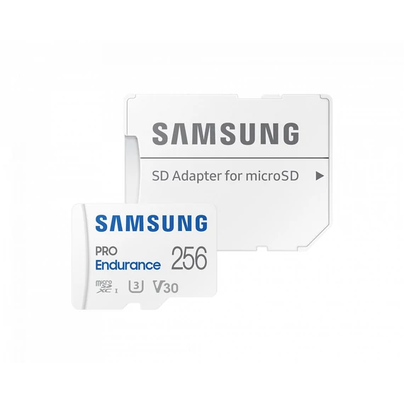 Samsung 256GB microSDXC Class10 U3 V30 PRO Endurance + adapterrel