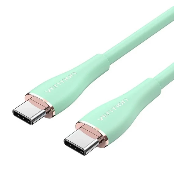 KÁBEL USB-C 2.0/M -> USB-C 2.0/M, 1,5m, (szil,zöld), Vention
