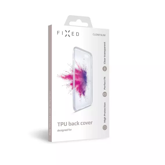 FIXED TPU telefontok Apple iPhone 12 Pro Max telefonhoz, átlátszó