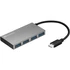 Sandberg USB-C to 4 xUSB 3.0 Pocket Hub Silver
