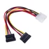 Akyga AK-CA-16 Adapter Molex / 2x SATA