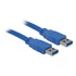DeLock USB3.0-A (apa/apa) kábel 1m Blue