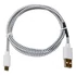 Hama micro USB - USB A 1m fehér szövet adatkábel
