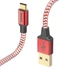 Hama 201559 FIC E3 USB Type-C "Reflective" 1,5m, piros adatkábel