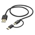 Hama 201533 FIC E3 micro USB/USB Type-C, 2in1, 1m adatkábel