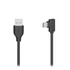 Hama USB 2.0 Type-C - USB A 0,75m fekete derékszögű adatkábel