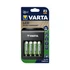 Elemtöltő, AA/AAA/9V, 4xAA 2100 mAh, LCD kijelző, VARTA "Plug"