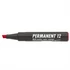 Alkoholos marker, 1-4 mm, vágott, ICO "Permanent 12", piros
