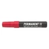 Alkoholos marker, 1-3 mm, kúpos, ICO "Permanent 11", piros