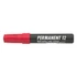 Alkoholos marker, 1-4 mm, vágott, ICO "Permanent 12", piros