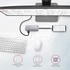 Axagon HMC-6M2 SUPERSPEED USB-C COMBO ezüstfekete 6IN1 HUB