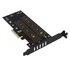 Axagon PCEM2-DC PCI-Express - NVME+NGFF M.2 hűtővel ellátott adapter