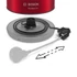 Bosch TWK3P424 DesignLine piros-fekete vízforraló