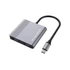 Conceptronic Notebook Dokkoló - DONN11G (Bemenet: USB-C, Kimenet: 2xHDMI+USB-C PD:100W+USB-A, ezüst)