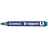 Alkoholos marker, 2-4 mm, kúpos, DONAU "D-signer U", zöld
