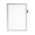 Mágneses tasak, A4, öntapadó, jegyzetelhető, DURABLE DURAFRAME® "NOTE", ezüst