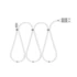 Delight kábel - USB Type-C mágneses adat és töltőkábel, 2A, 1,2m, fehér