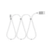 Delight kábel - USB Type-C mágneses adat és töltőkábel, 2A, 1,2m, fehér