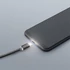 Delight LED fénnyel USB Type-C 1m fekete adatkábel