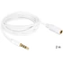 Delock 84482 sztereó Jack 3.5 mm apa / anya iPhone 4 pin 2 m audio kábel