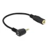 DeLock Audio Cable Stereo jack 2,5mm 3 pin male angled > Stereo jack 3,5mm 4 pin female