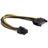 Delock 82924 SATA 15 pin > 6 pin PCI Expressz tápkábel