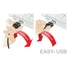 DeLock EASY-USB 2.0 Type-A male > USB 2.0 Type Micro-B male Cable 3m Black