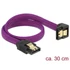 DeLock SATA cable 6 Gb/s 30cm down / straight metal Purple Premium
