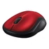 Logitech M185 vezeték nélküli piros notebook egér
