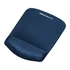 Egéralátét csuklótámasszal, habtöltésű, FELLOWES "PlushTouch™", kék
