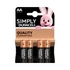 Elem, AA ceruza, 4 db, DURACELL "Basic"