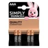 Elem, AAA mikro, 4 db, DURACELL "Basic"