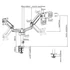 EQuip 17"-32" Dual Monitor Desk Mount Bracket Black