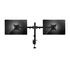 EQuip 13"-27" Articulating Dual Monitor Desk Mount Bracket Black