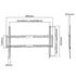 EQuip 37"-70" Fixed TV Wall Bracket Black