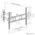 EQuip 37"-70" Articulating TV Wall Bracket Black