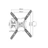 EQuip 23"-55" Pivoting TV Wall Mount Bracket Black