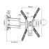 EQuip 23"-55" Articulating TV Wall Mount Bracket Black