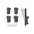 EQuip 45"-55" Dual Screen Ceiling Mount Black