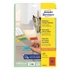 Etikett AVERY L4790-20 38,1x21,2mm piros 1300 címke/doboz 20 ív/doboz