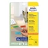Etikett AVERY L6035-20 63,5x33,9mm univerzális sárga 480 címke/doboz 20 ív/doboz