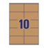 Etikett AVERY L7108-25 105x57 mm újrahasznosított barna kraft 25 ív/csomag